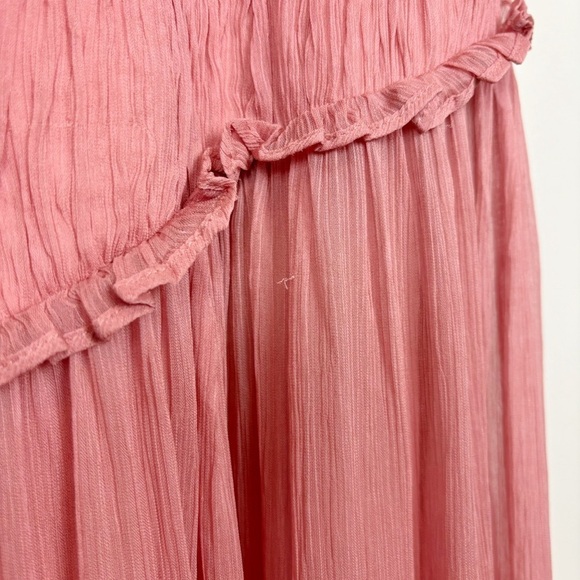 Shona Joy Lauren Sleeveless Ruched Midi Dress in Blush Size 4 - Picture 12 of 16